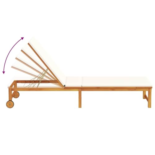 Holamys Garten-Sonnenliege 2er-Set – Massives Akazienholz