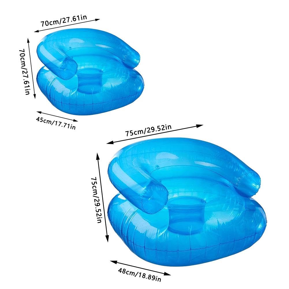Aufblasbarer transparenter Stuhl