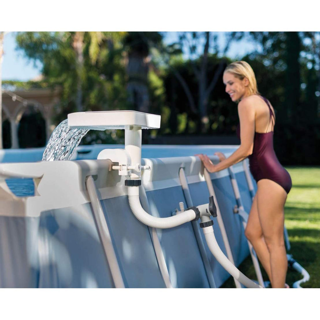 Intex Innovativer hydroelektrischer Pool-Wasserfall mit LEDs