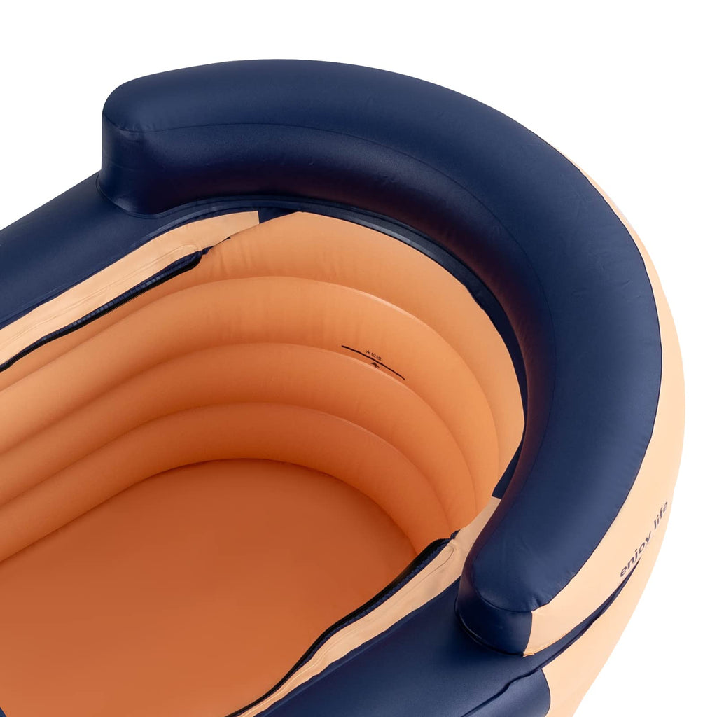 Aufblasbare tragbare Badewanne mit Luftpumpe