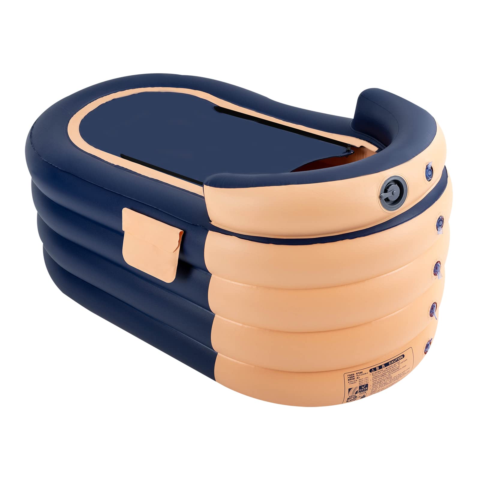 Aufblasbare tragbare Badewanne mit Luftpumpe