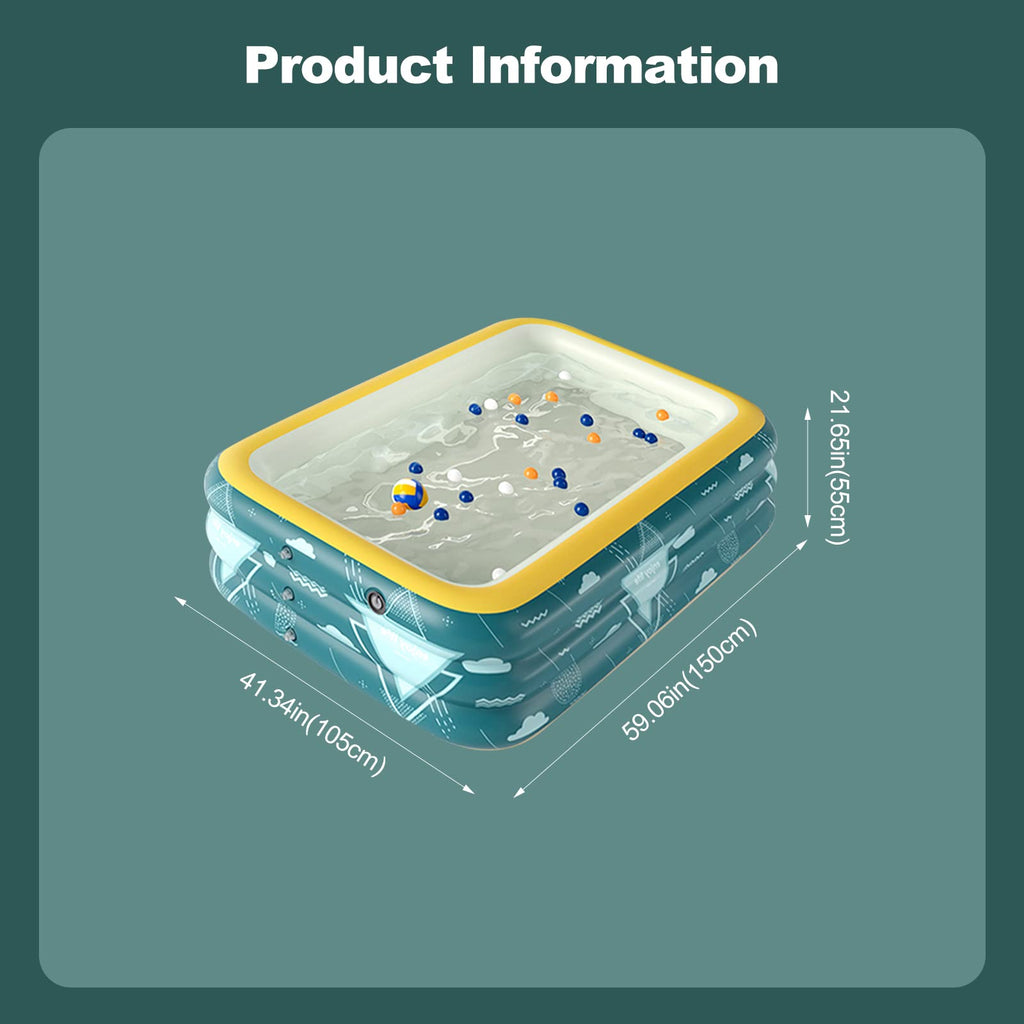 Ergocar Aufblasbarer Pool für die Familie