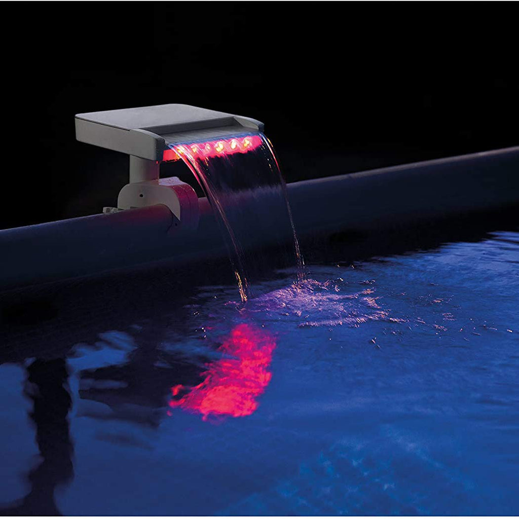 Intex Innovativer hydroelektrischer Pool-Wasserfall mit LEDs