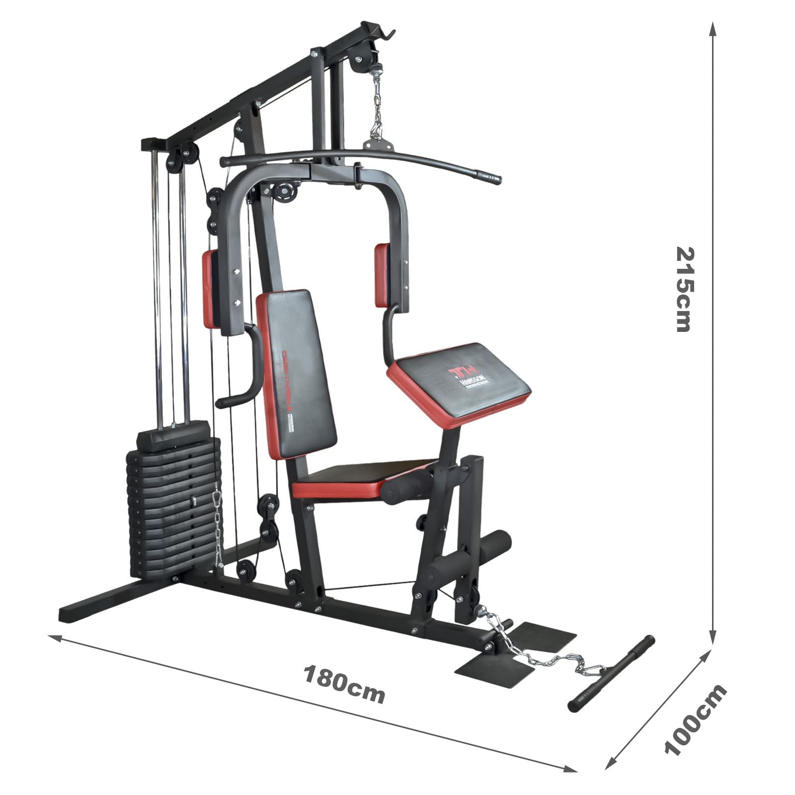 Hansson Sports Kraftstation – Multistation Home Gym mit 65 kg Gewichten