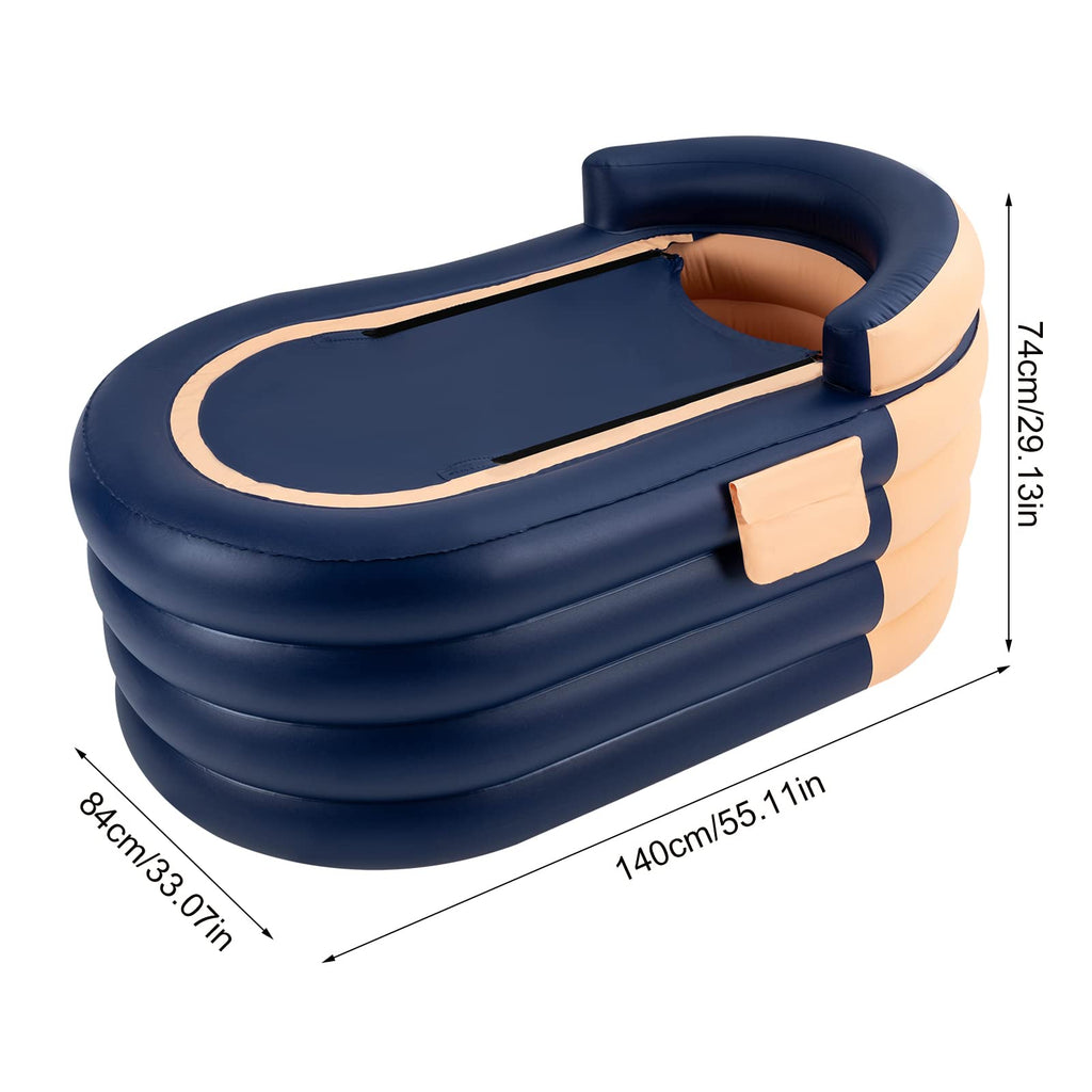 Aufblasbare tragbare Badewanne mit Luftpumpe