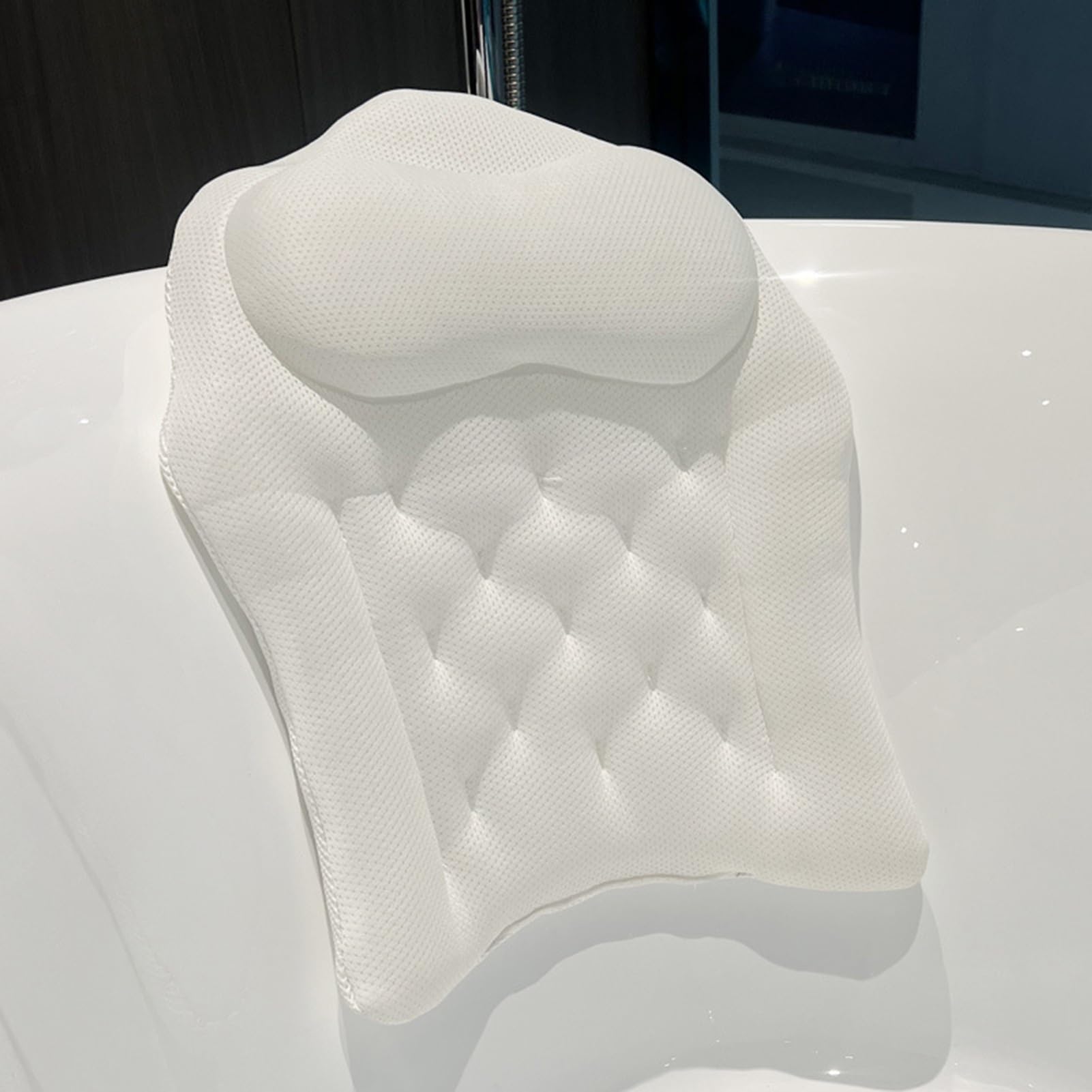Badewannenkissen mit 4D-Nackenstütze