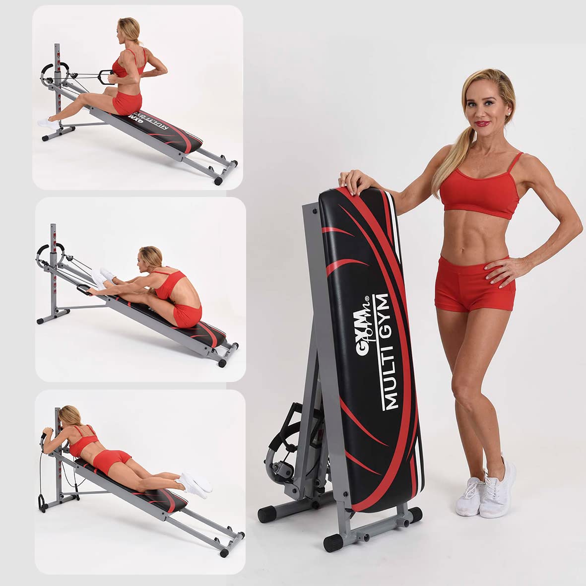 GYMFORM Multigym Heimtrainer – Kraftstation mit Seilzug & Beinzubehör