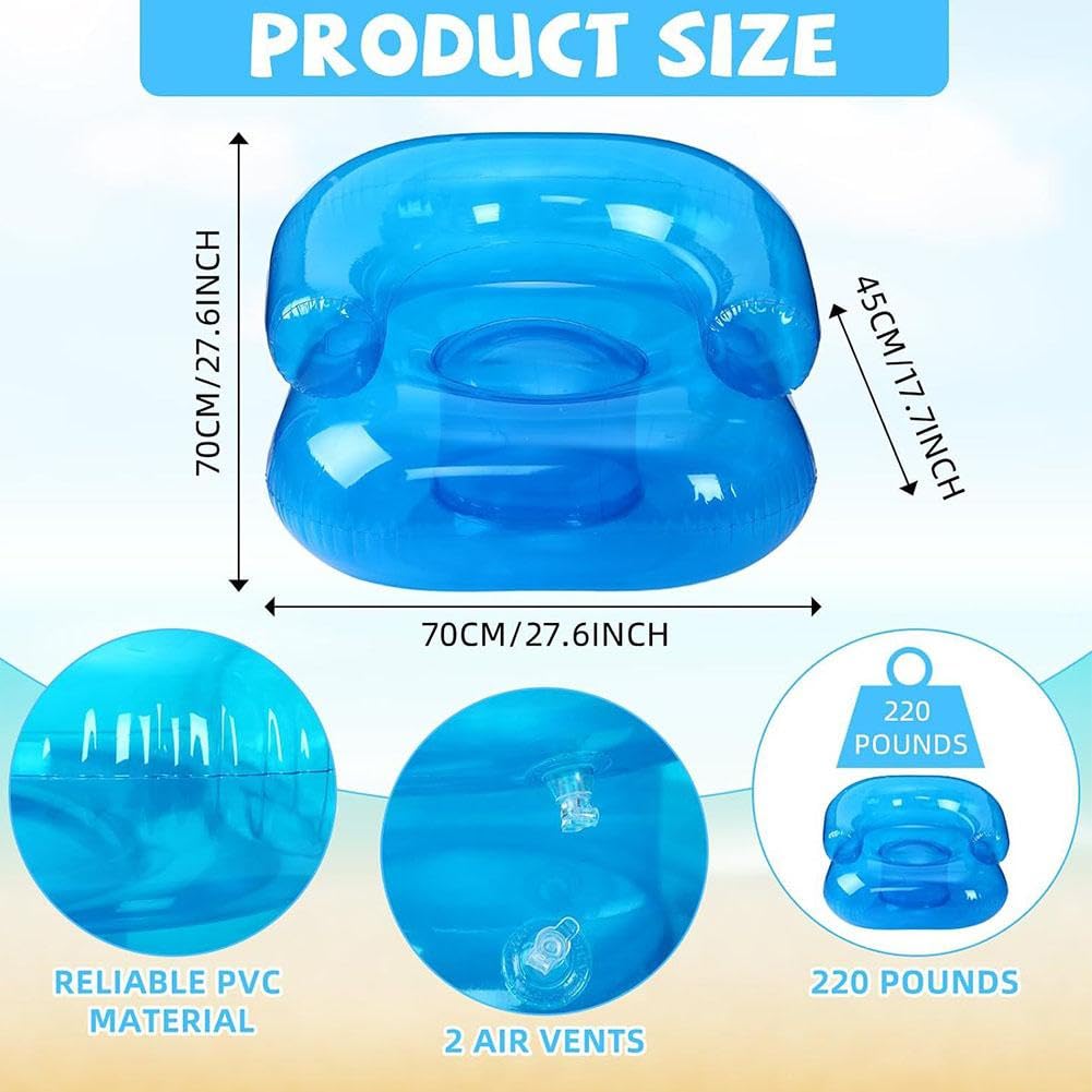 Aufblasbarer transparenter Stuhl