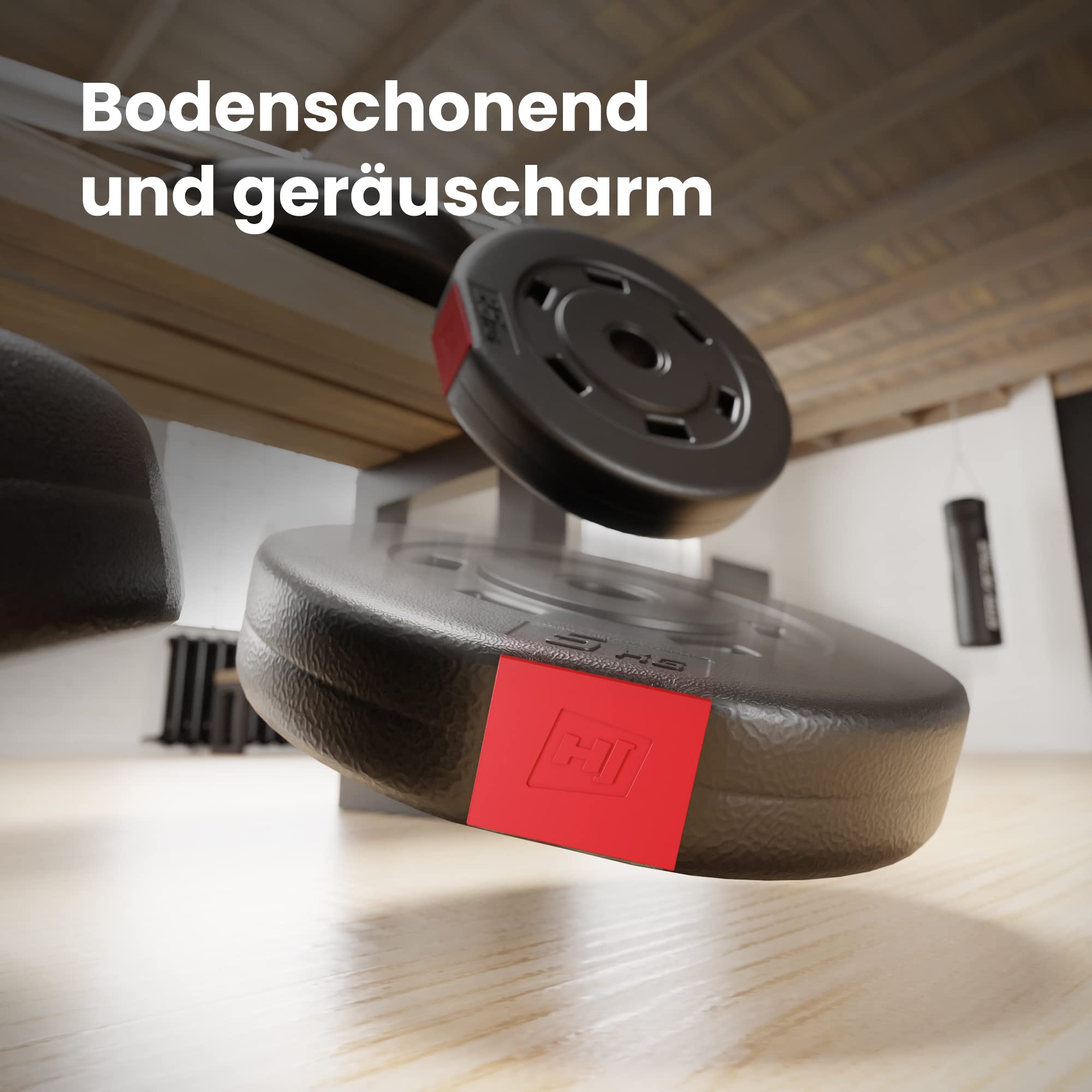 Hop-Sport Hantelbank HS-1055 – Klappbar mit Curlpult, Butterfly & 38–129,5 kg Set