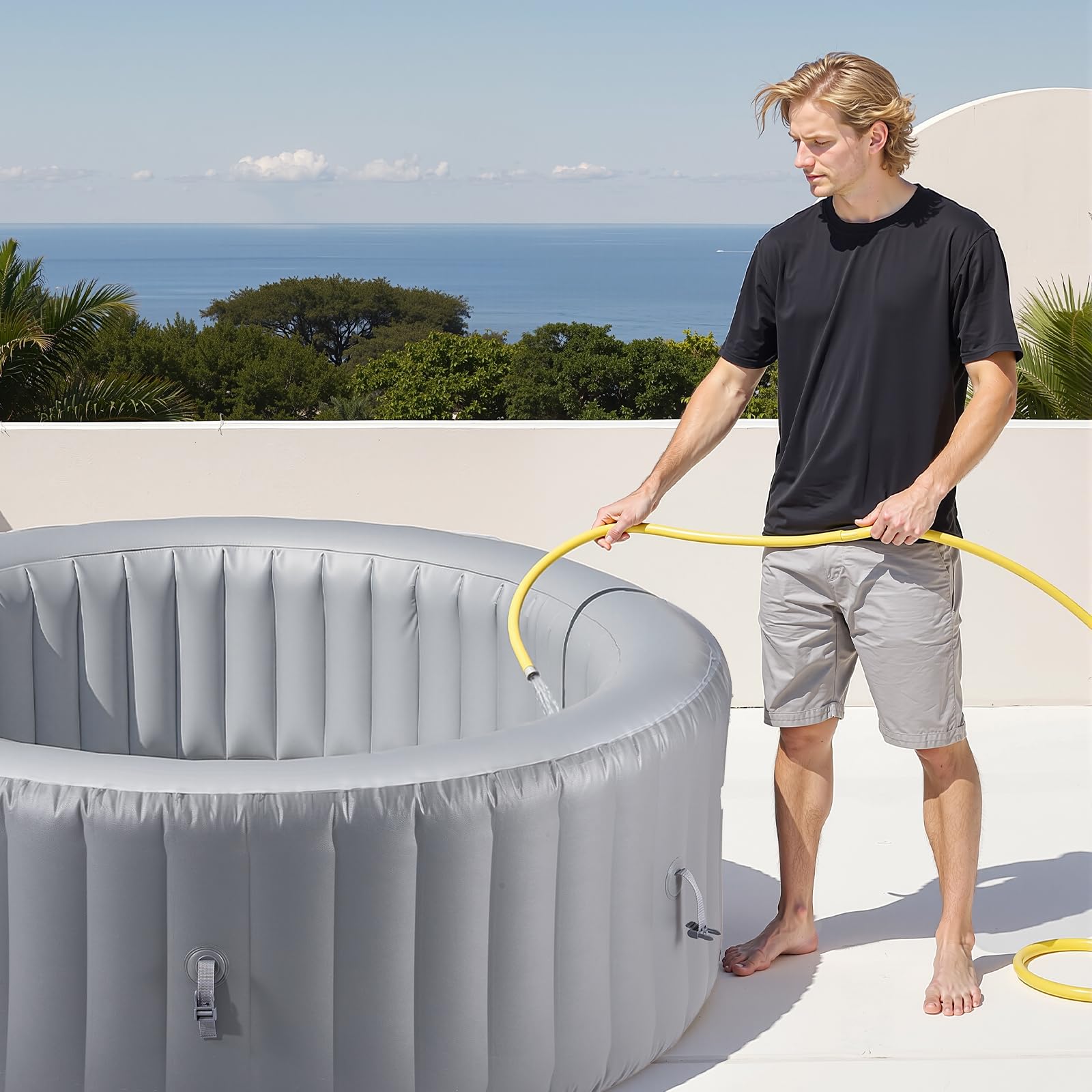 VEVOR aufblasbare Badewanne für 6-8 Personen