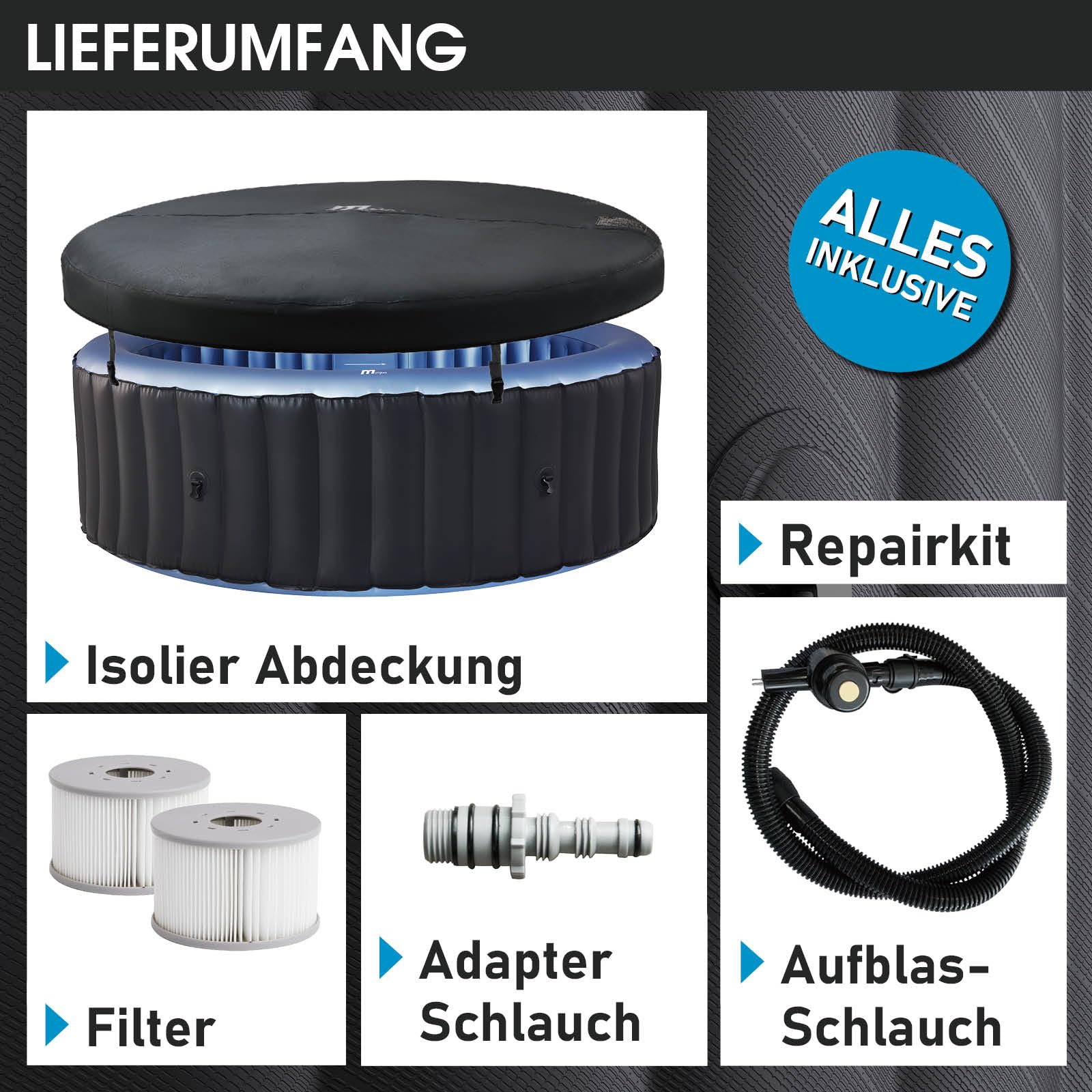 BRAST® aufblasbarer Whirlpool MSpa Bergen