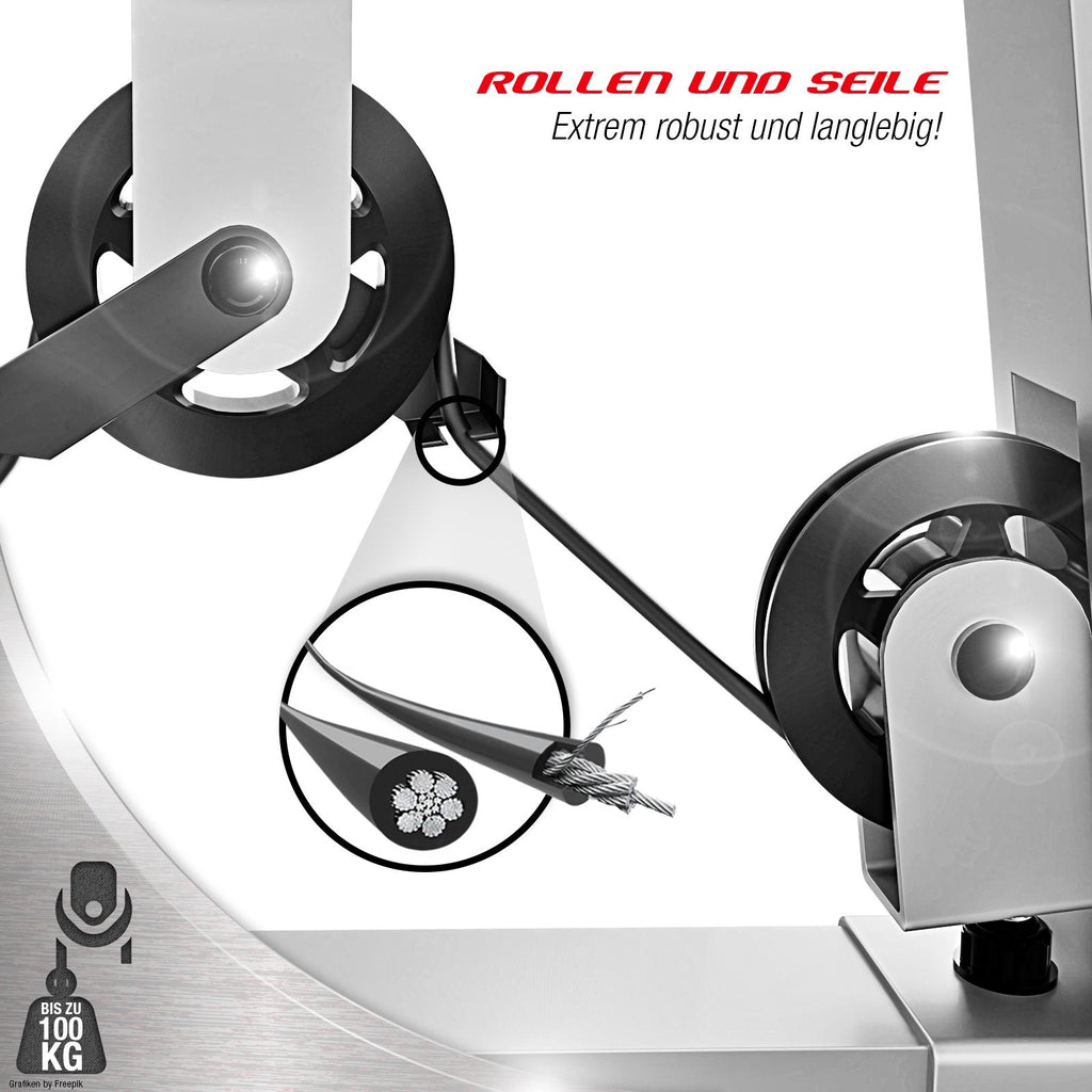 Sportstech Kraftstation HGX150/HGX200 – Homegym mit Stepper/Beinpresse 80 kg