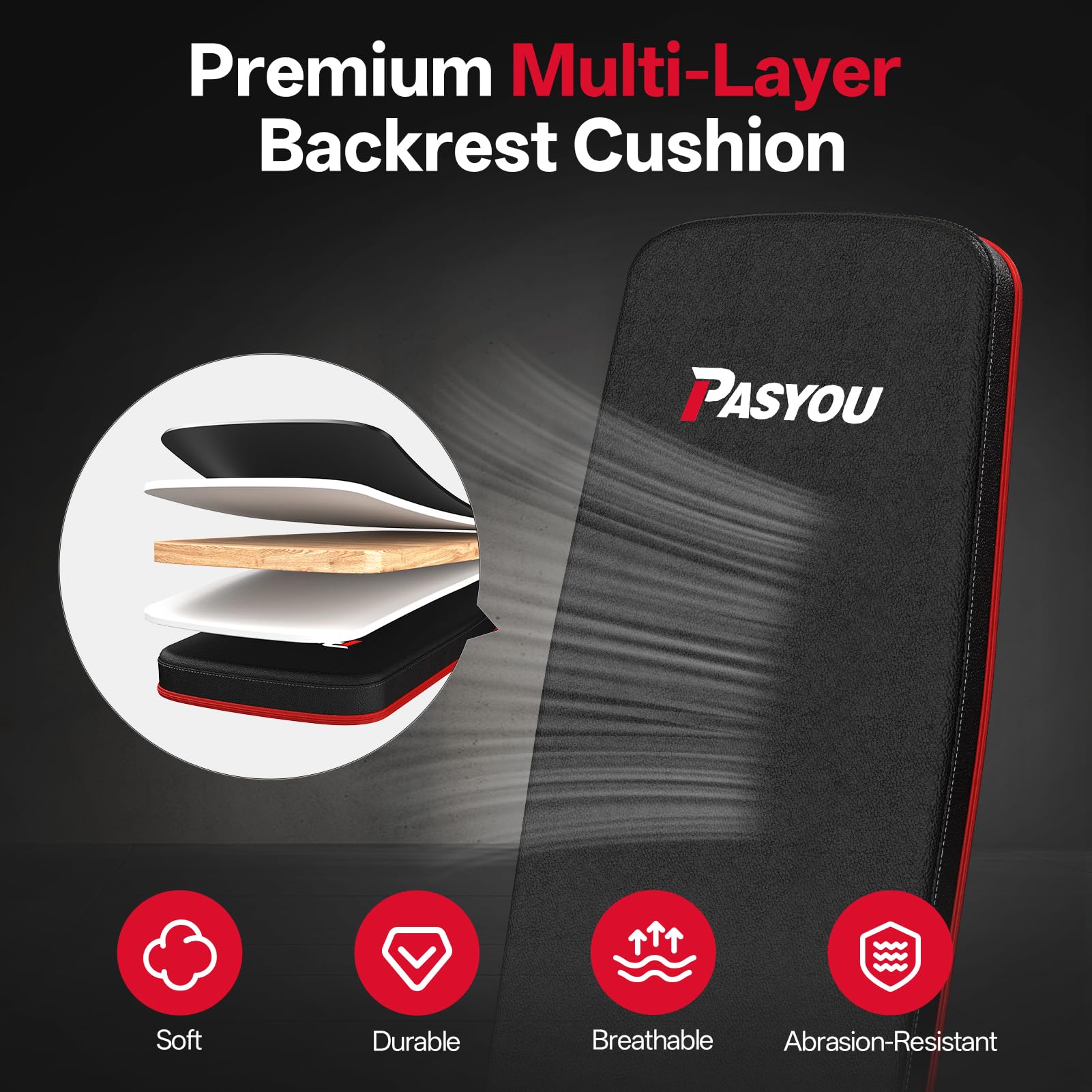 PASYOU Beinstreckermaschine – Verstellbare Hantelbank 100 kg