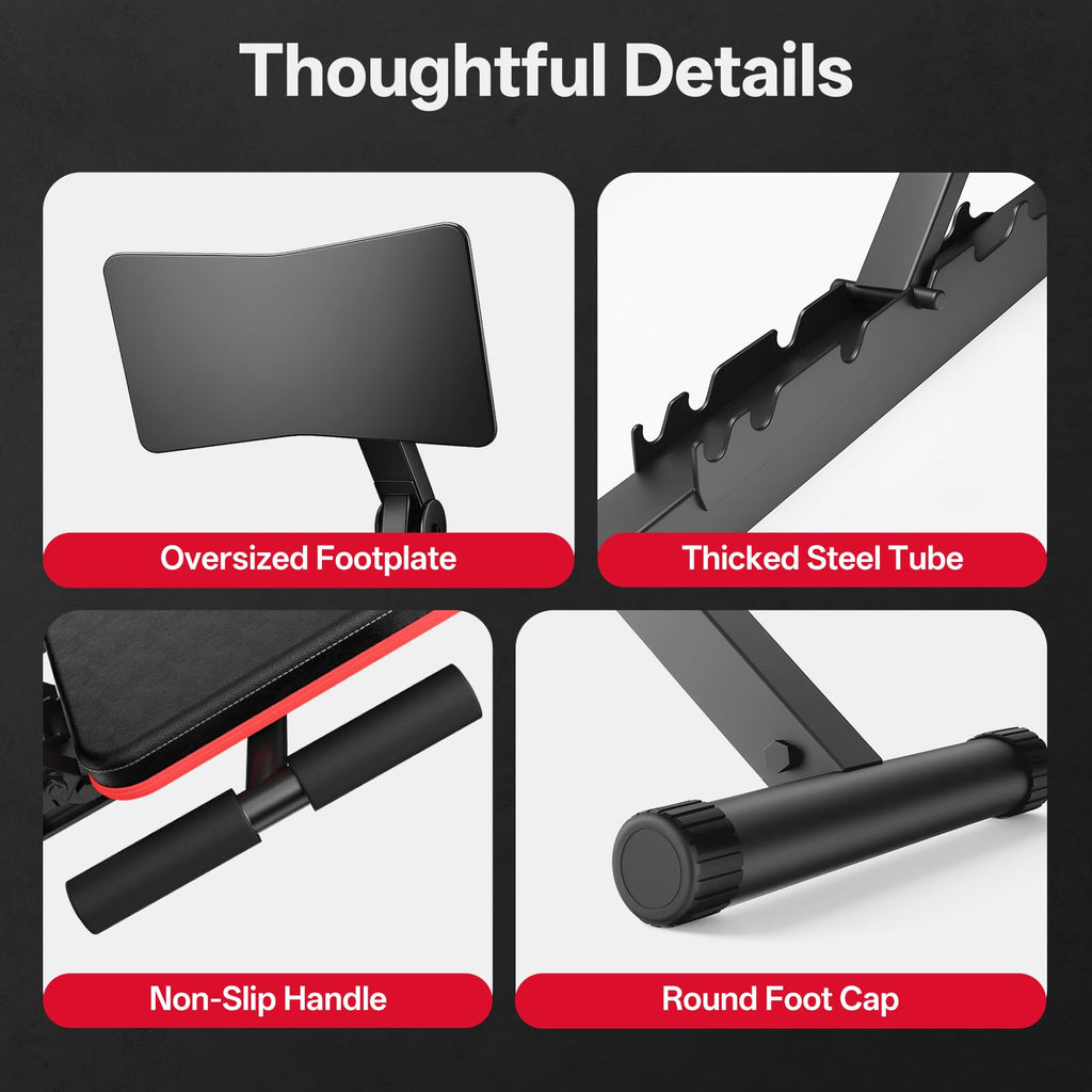 PASYOU Beinstreckermaschine – Verstellbare Hantelbank 100 kg