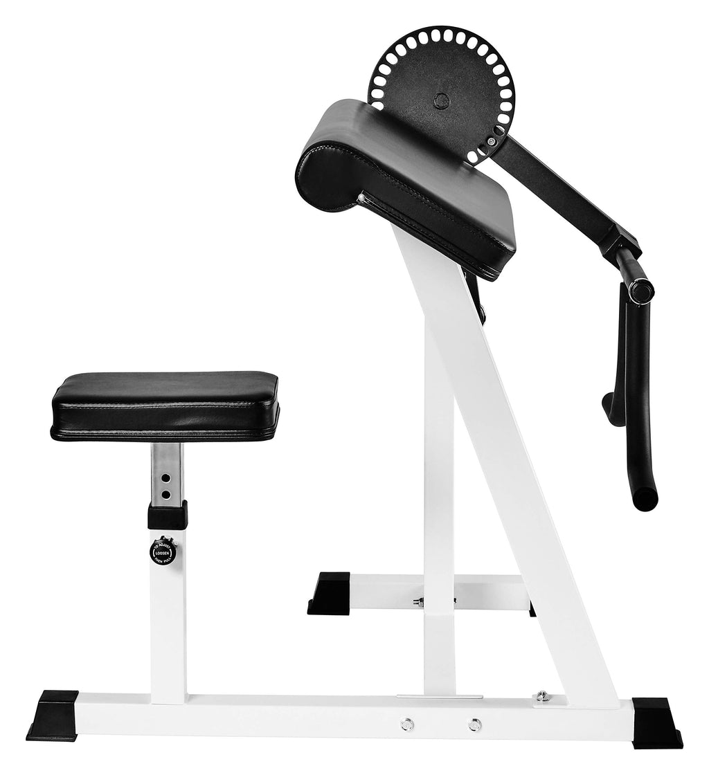 Bad Company Bizeps/Trizeps Curl Maschine – Hantelablage bis 80 kg