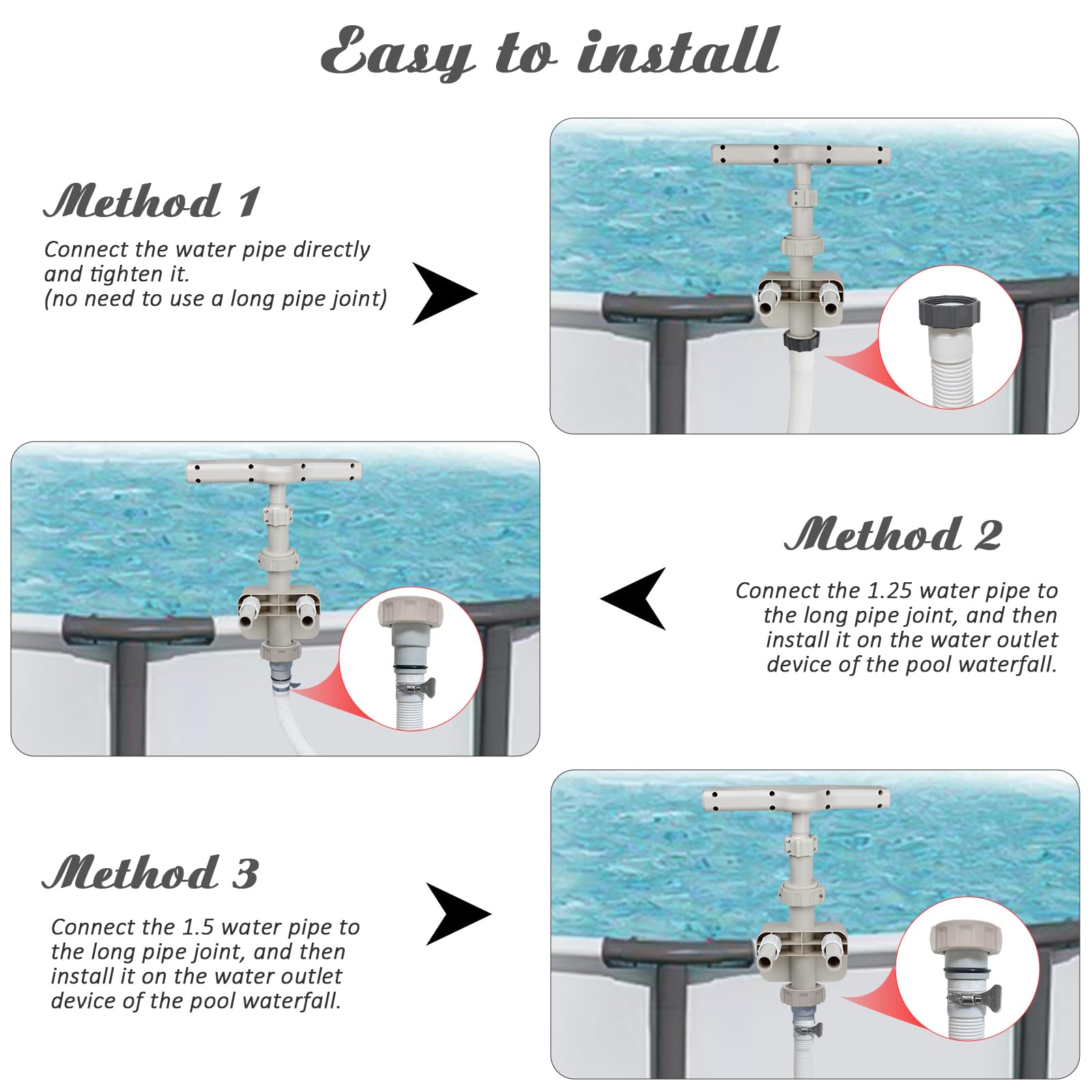 Pool-Springbrunnen-Aufsatz