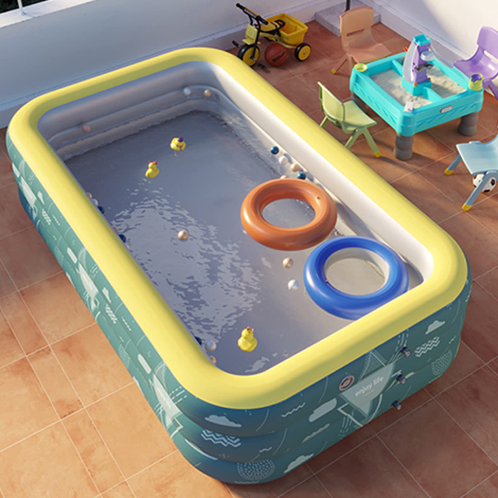 Ergocar Aufblasbarer Pool für die Familie