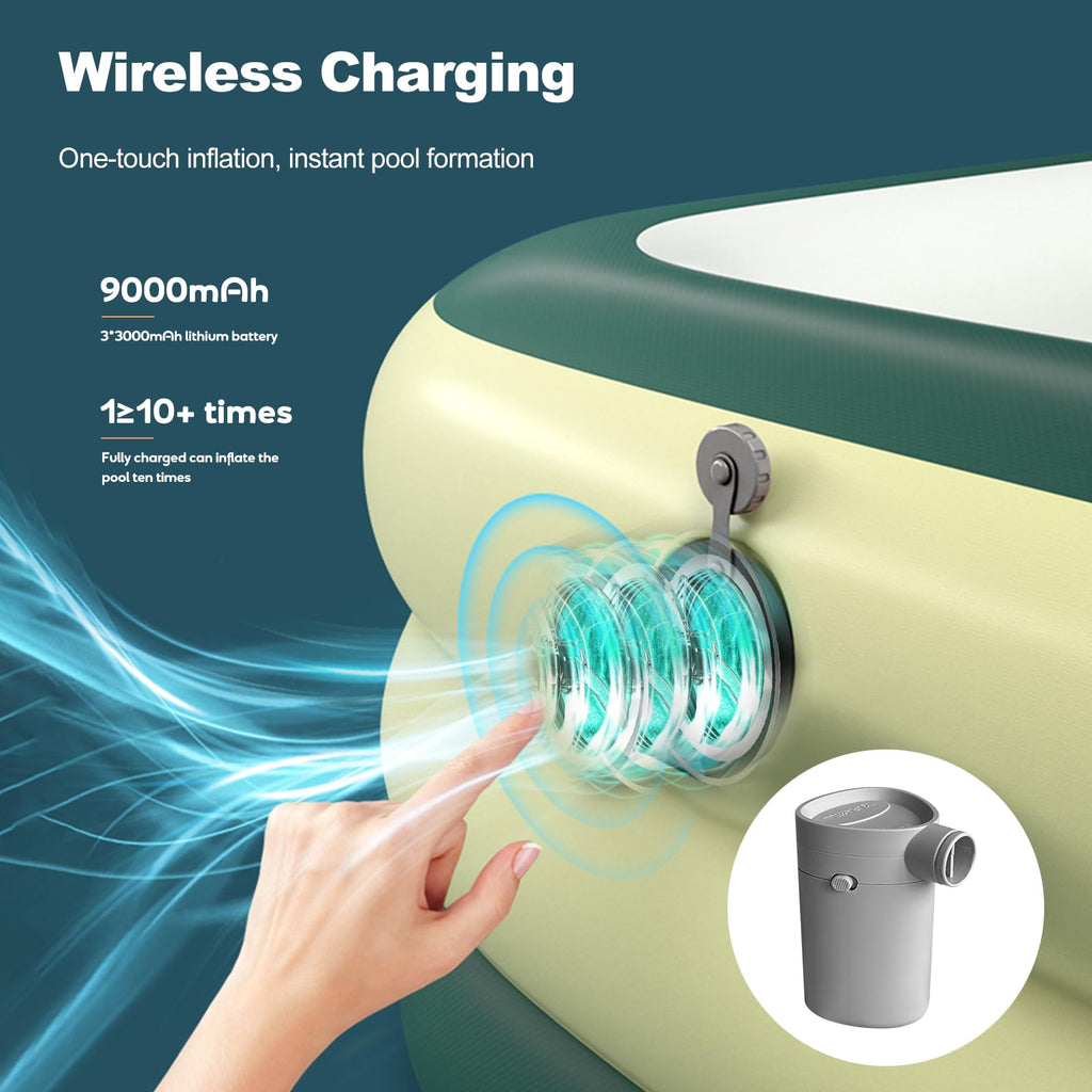 Ergocar Aufblasbarer Pool für die Familie