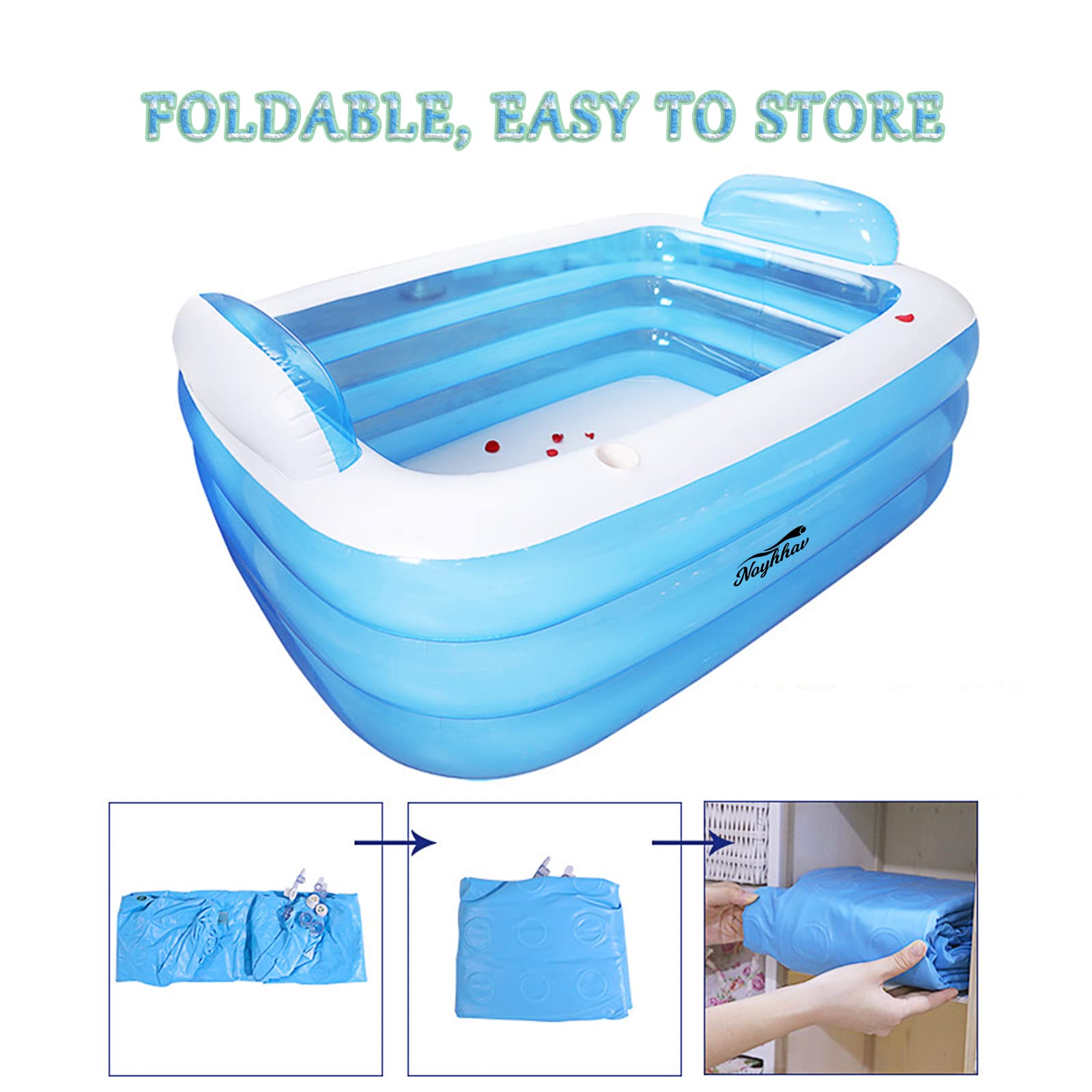Aufblasbare Badewanne: Verdickte Strand- und Doppelbadewanne