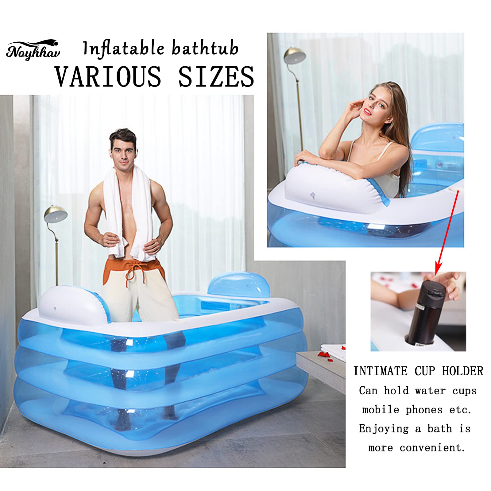 Aufblasbare Badewanne: Verdickte Strand- und Doppelbadewanne