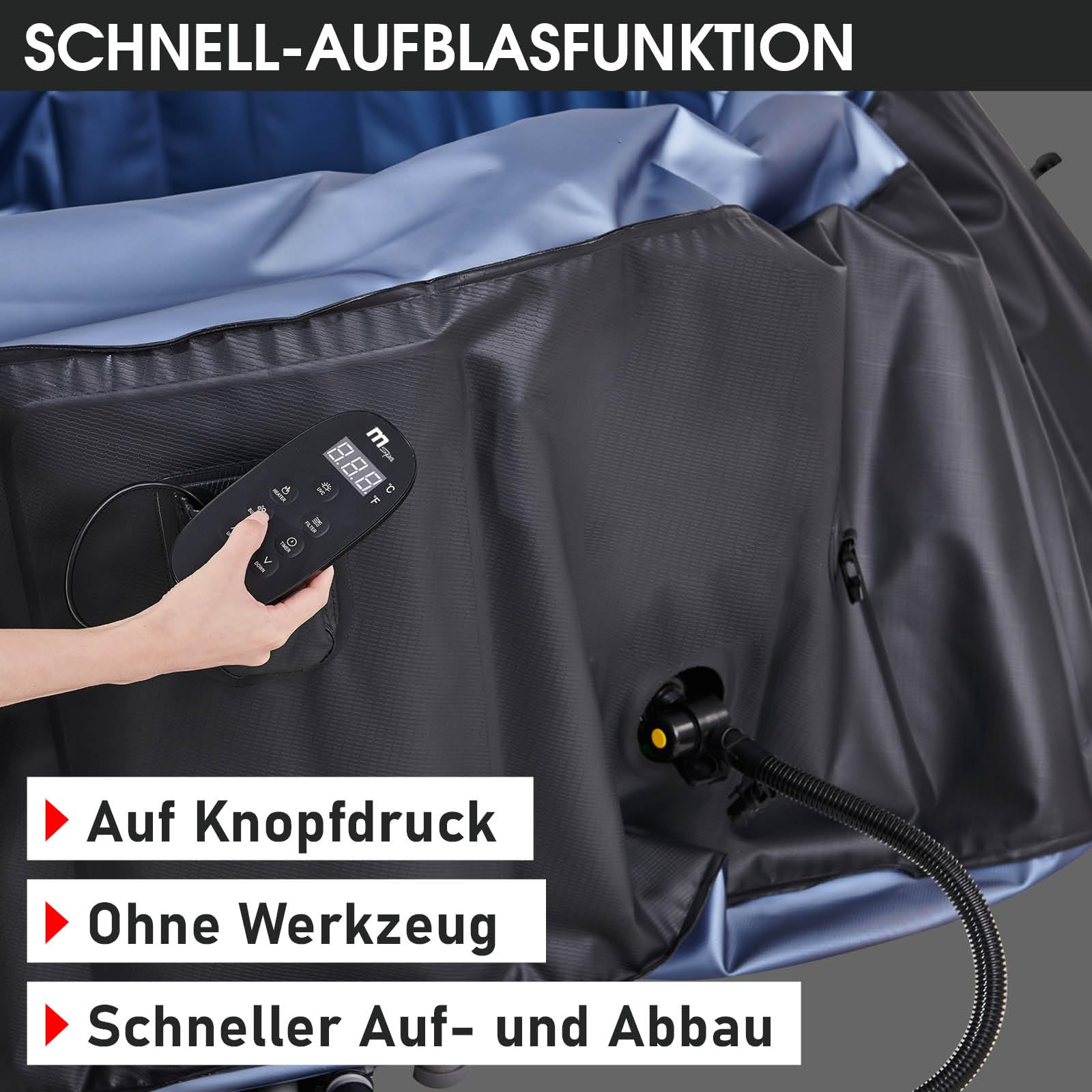 BRAST® aufblasbarer Whirlpool MSpa Bergen