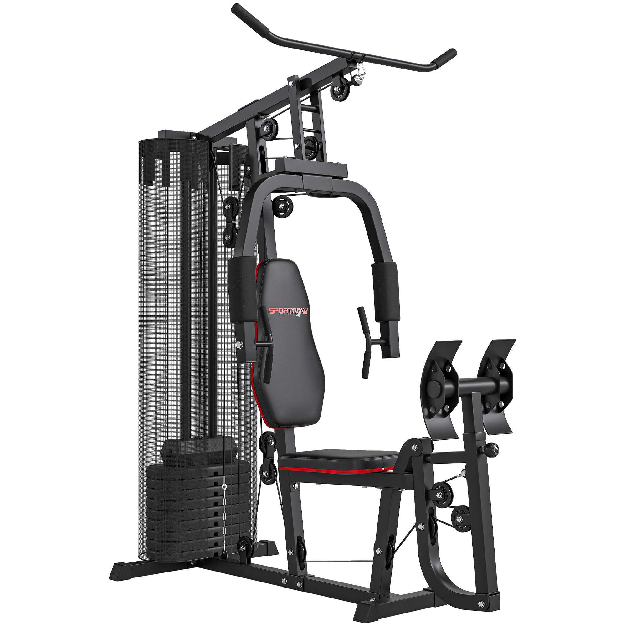 SPORTNOW Kraftstation – Multifunktionale Fitnessstation 45 kg