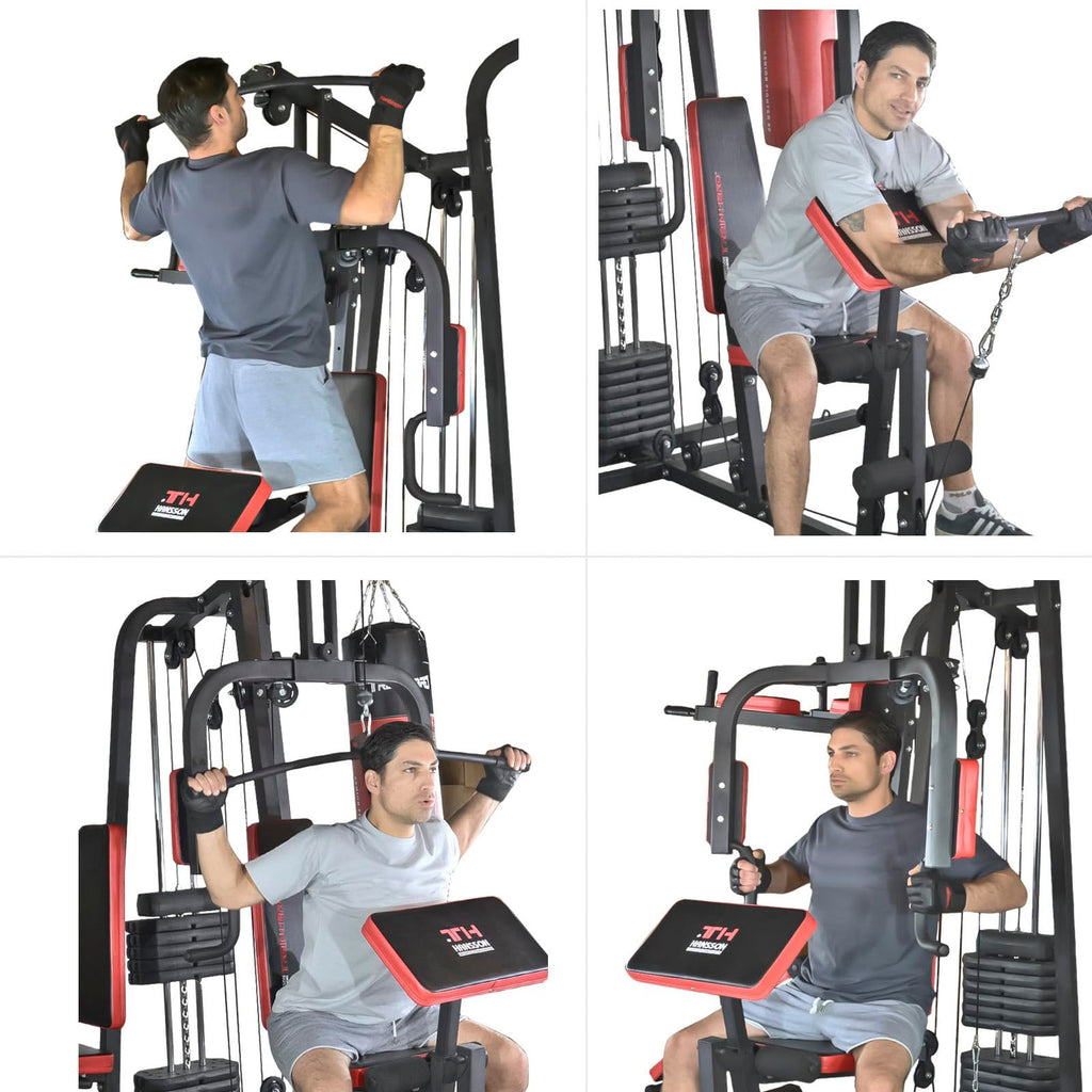 Hansson Sports Kraftstation – Multistation Home Gym mit 65 kg Gewichten