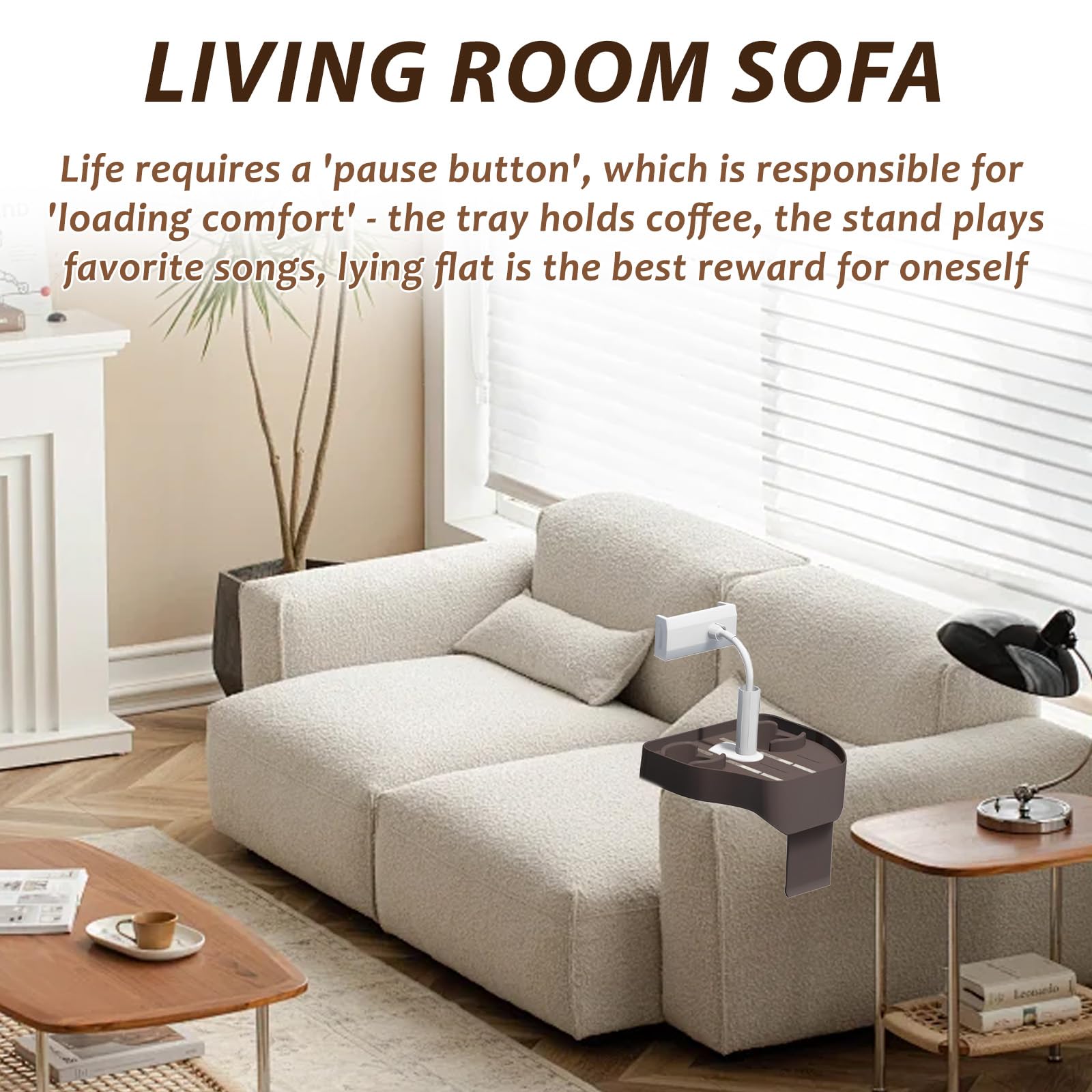 3-in-1 Whirlpool-Tablett mit Getränke- und Handyhalter