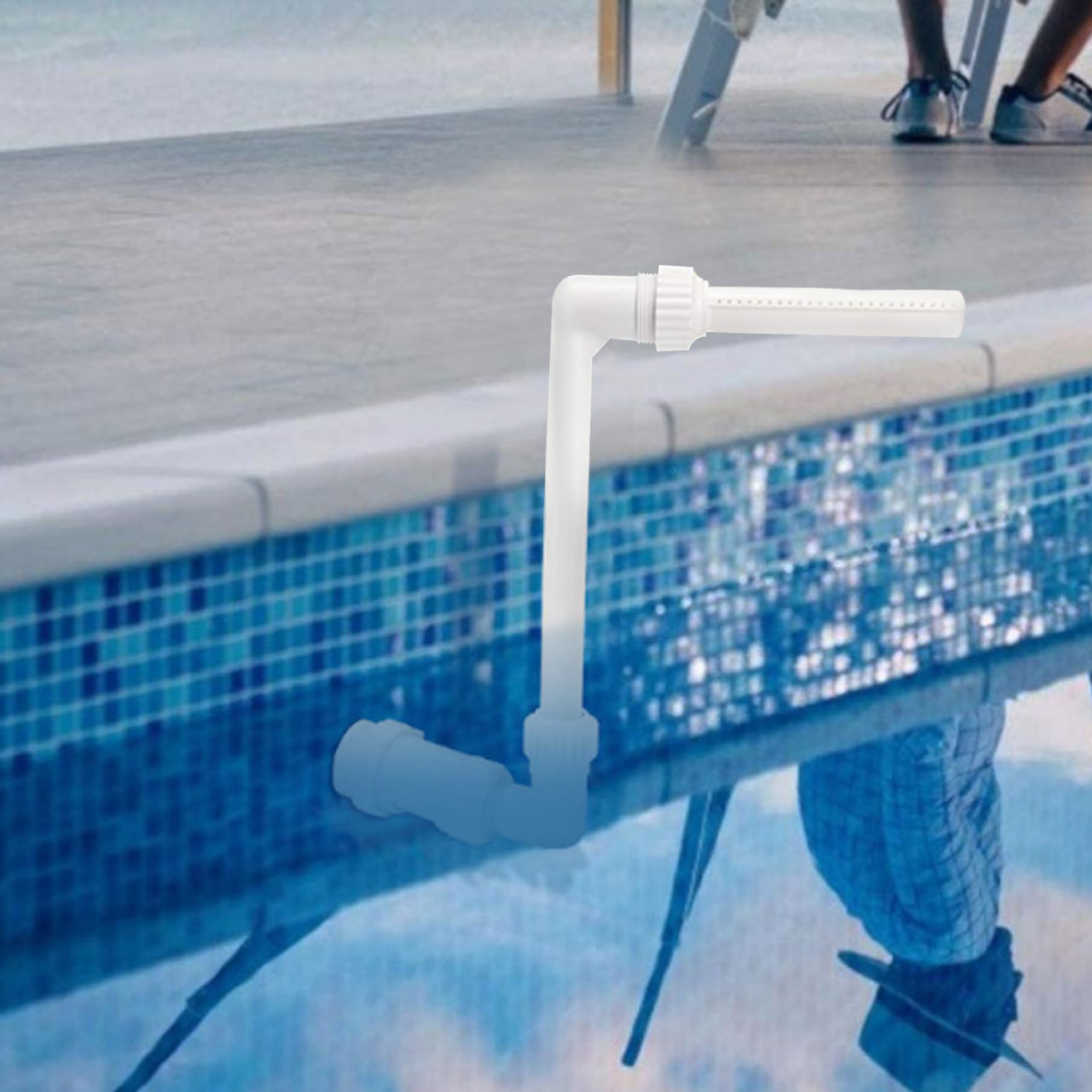 Hilai Teichbrunnen: Pool-Wasserfall und Sprinkler für entspannende Kühlung