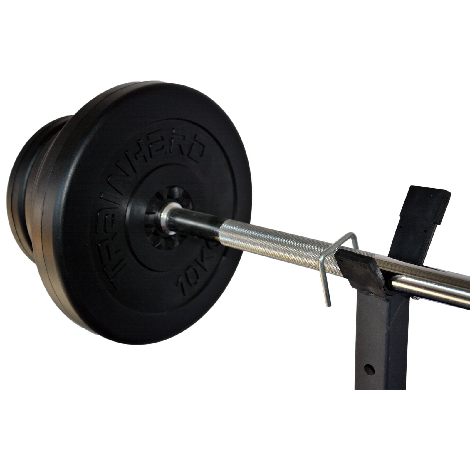 TrainHard Kraftstation – Hantelbank mit Langhantel & 25 kg Set