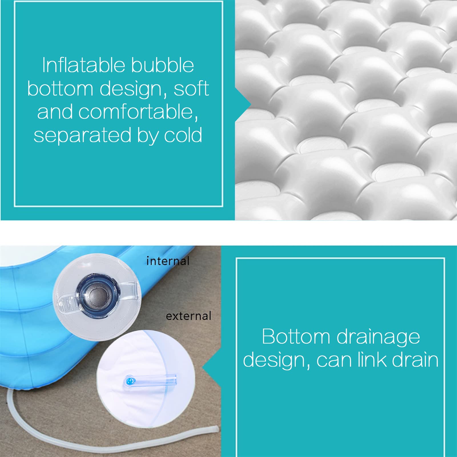 Aufblasbare Badewanne: Verdickte Strand- und Doppelbadewanne