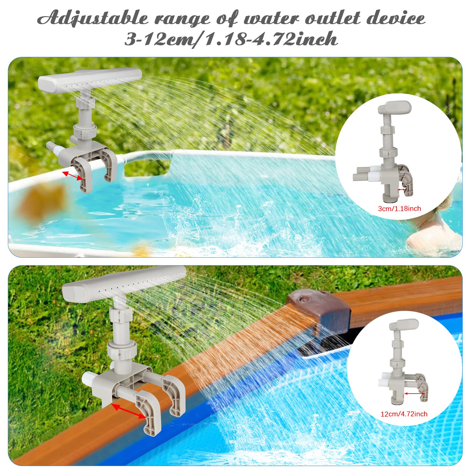 Pool-Springbrunnen-Aufsatz