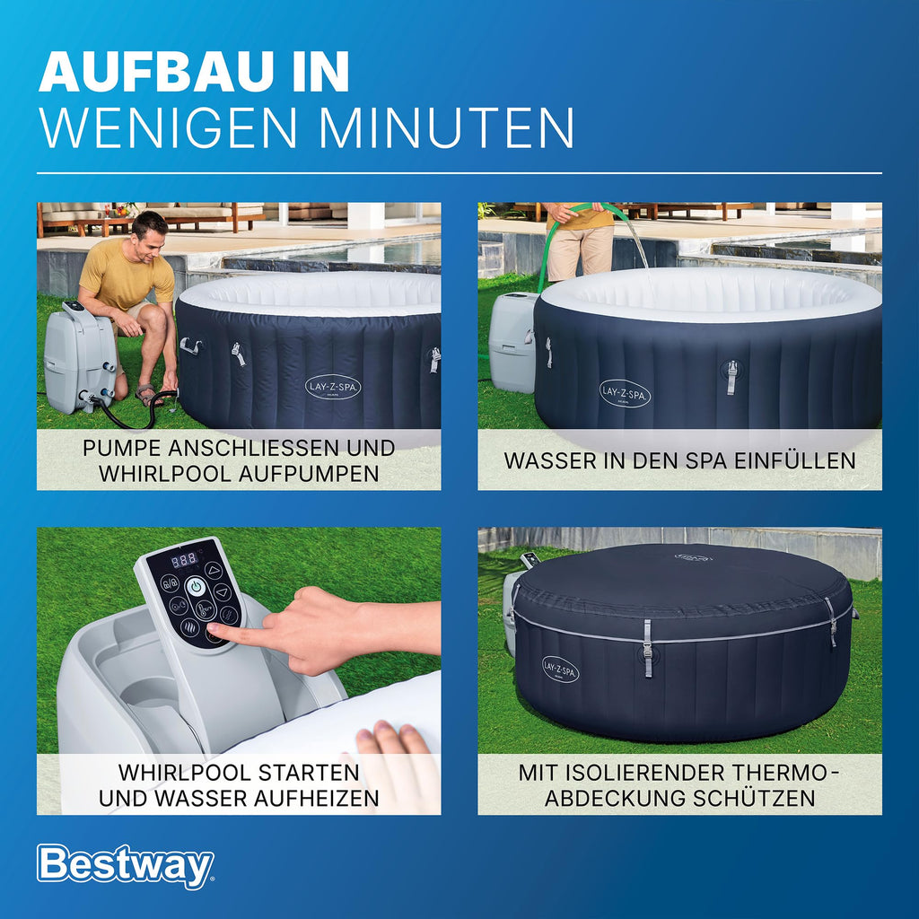 Bestway Lay-Z-Spa Miami AirJet – Energiespar-Whirlpool