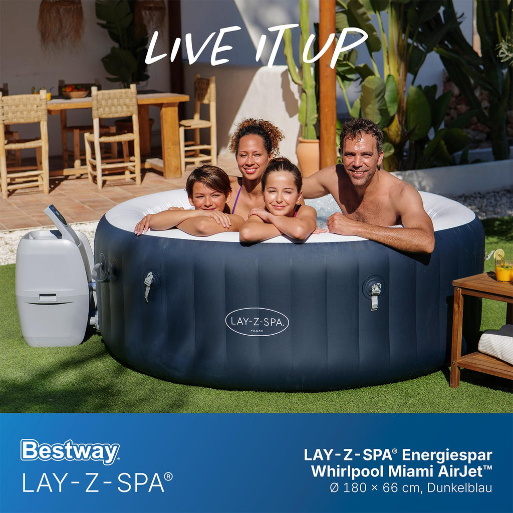 Bestway Lay-Z-Spa Miami AirJet – Energiespar-Whirlpool