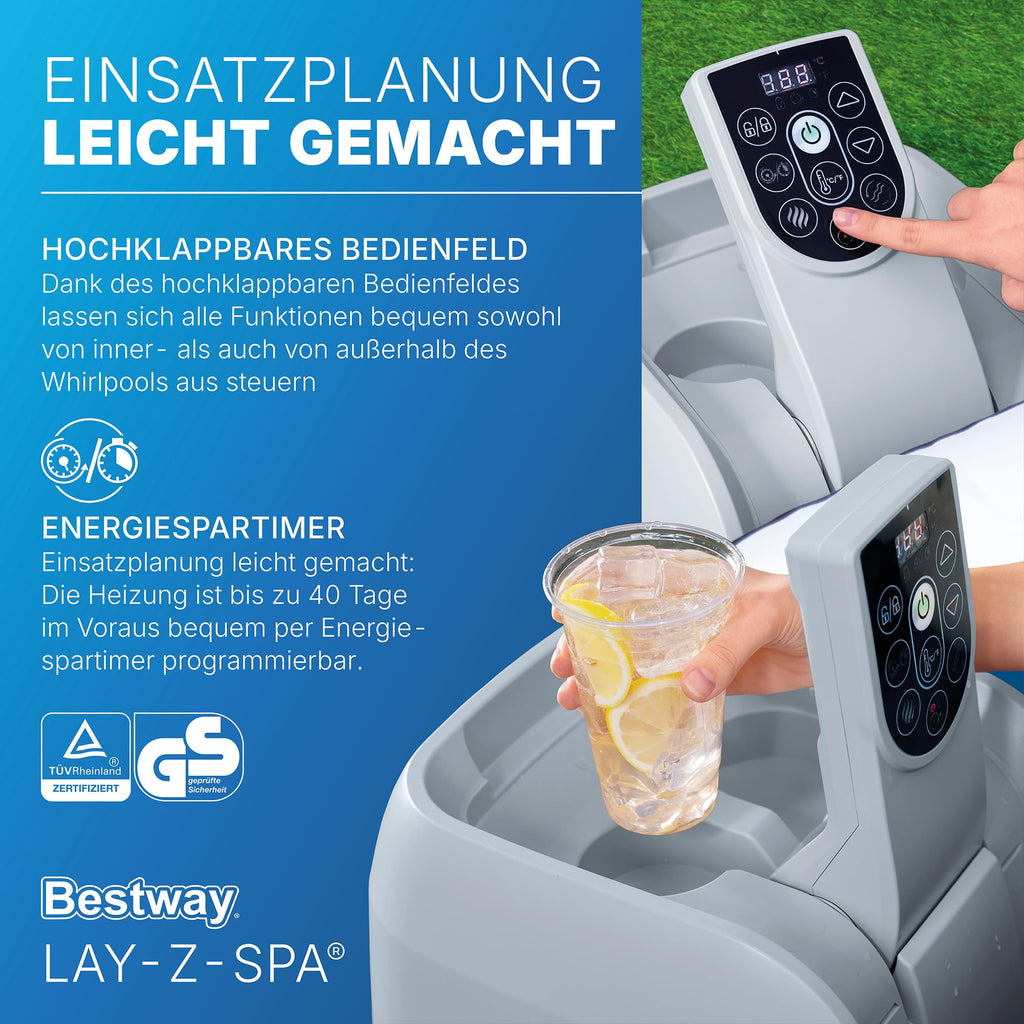 Bestway Lay-Z-Spa Miami AirJet – Energiespar-Whirlpool