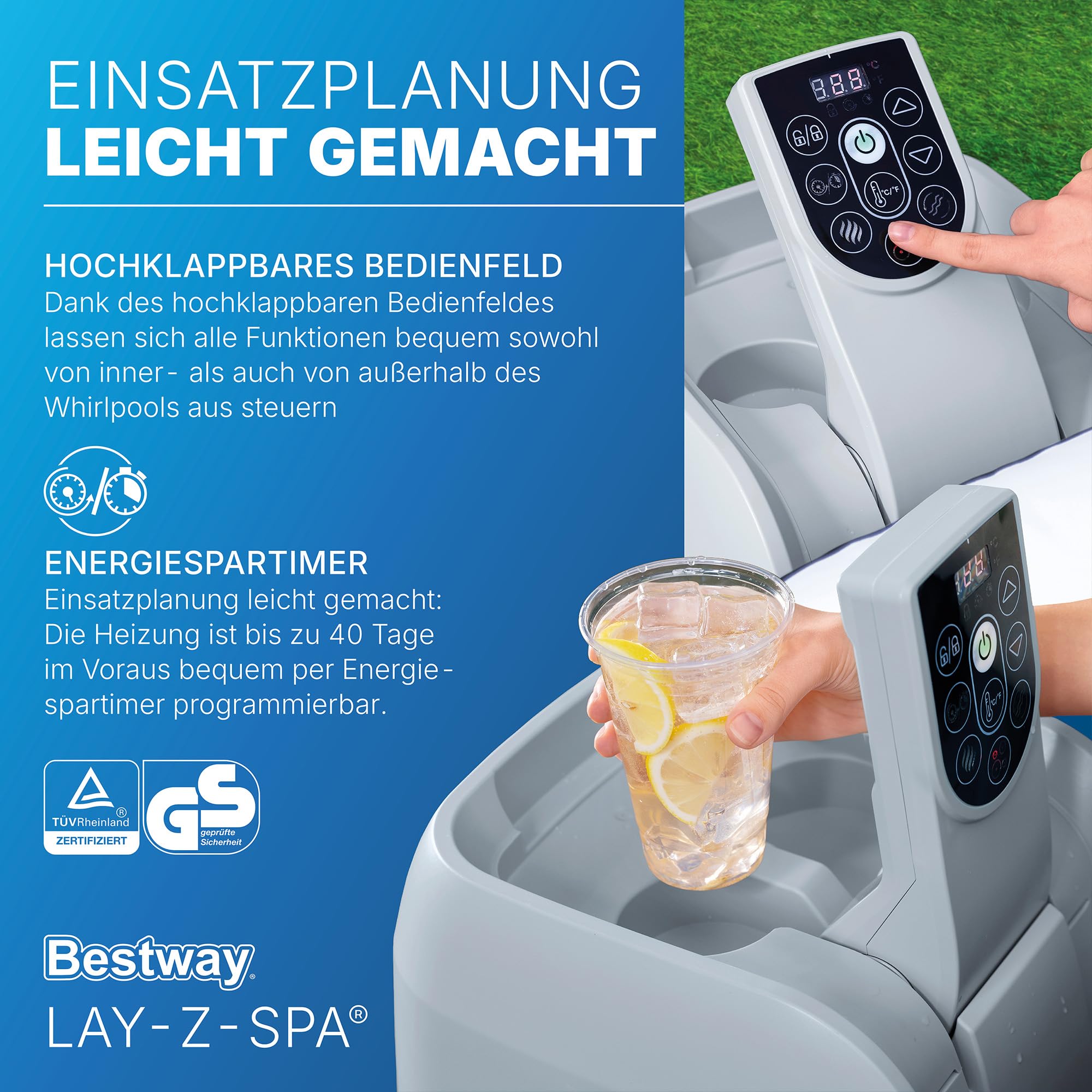 Bestway Lay-Z-Spa Miami AirJet – Energiespar-Whirlpool