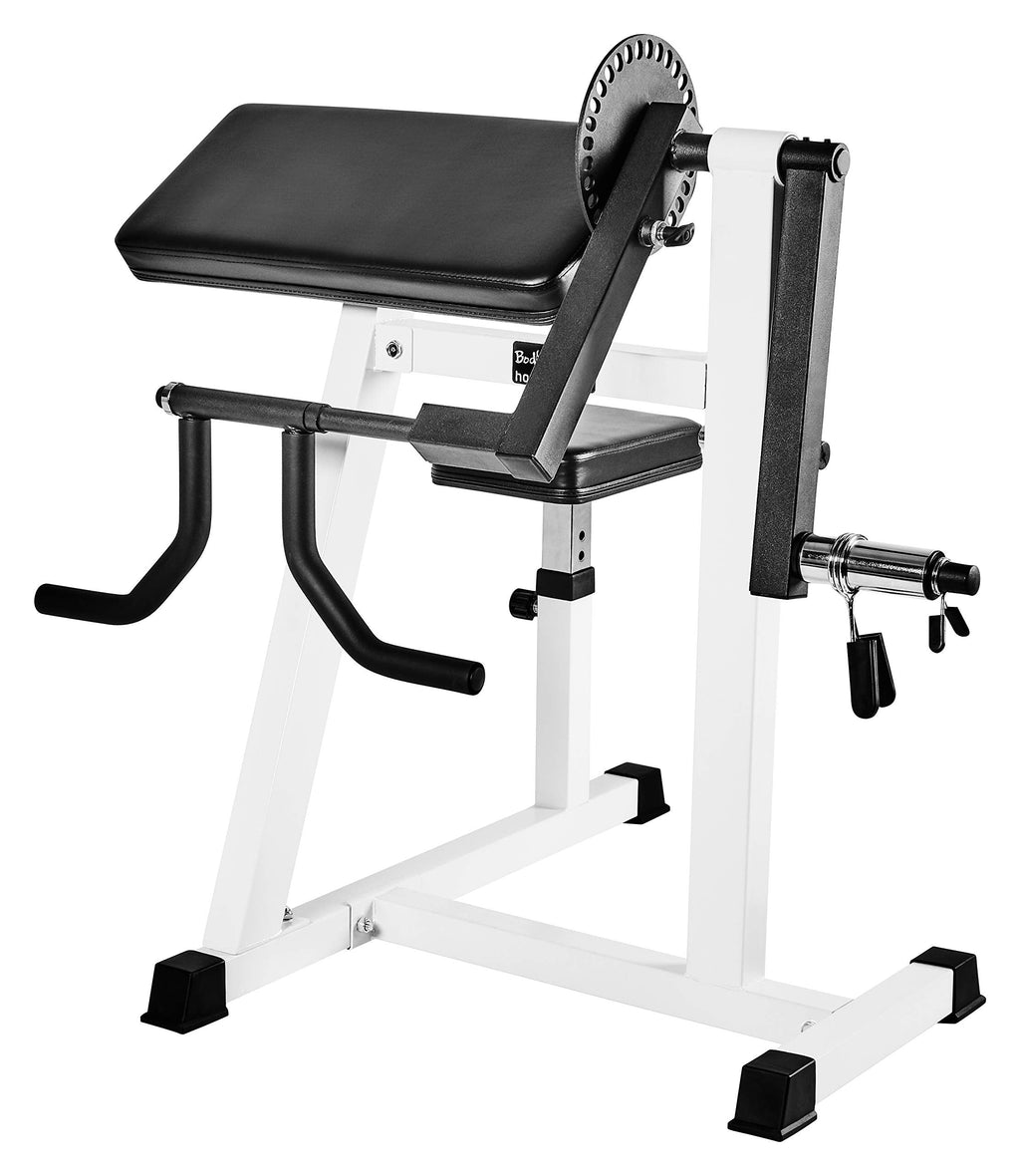 Bad Company Bizeps/Trizeps Curl Maschine – Hantelablage bis 80 kg