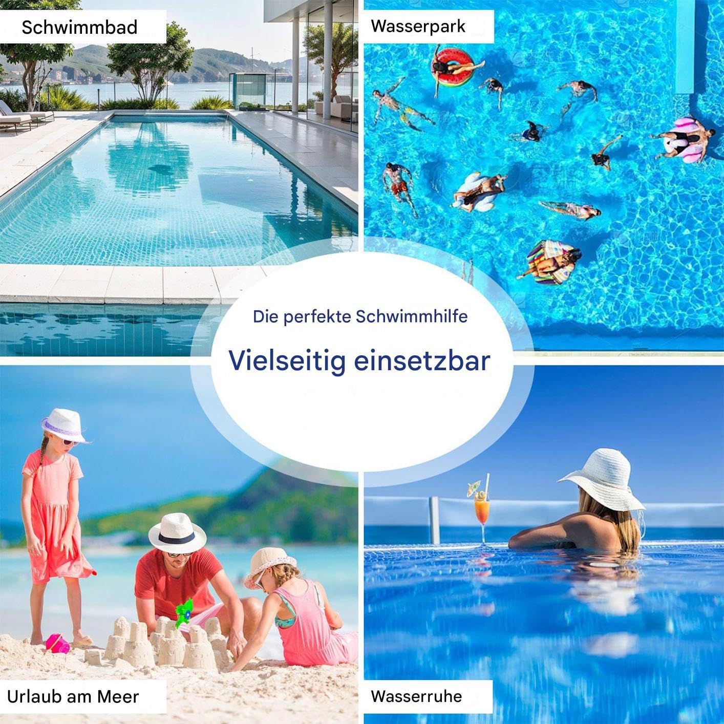 Aufblasbarer Pool-Loungesessel: Stilvolle Schwimmplattform für Entspannung im Freien