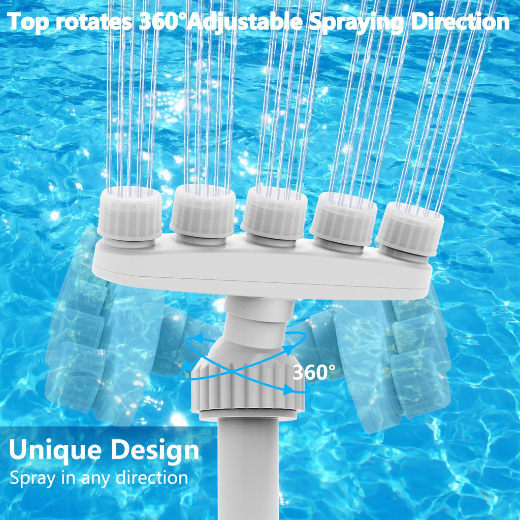 Verstellbarer Pool-Wasserfall mit 5 Düsen