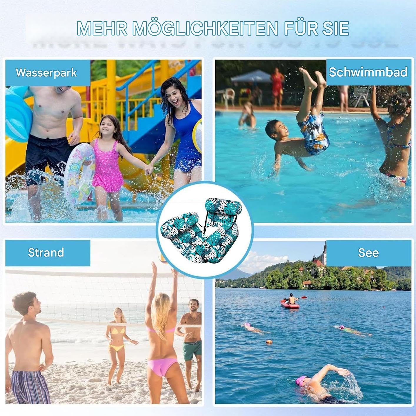 Hilai Teichbrunnen: Pool-Wasserfall und Sprinkler für entspannende Kühlung